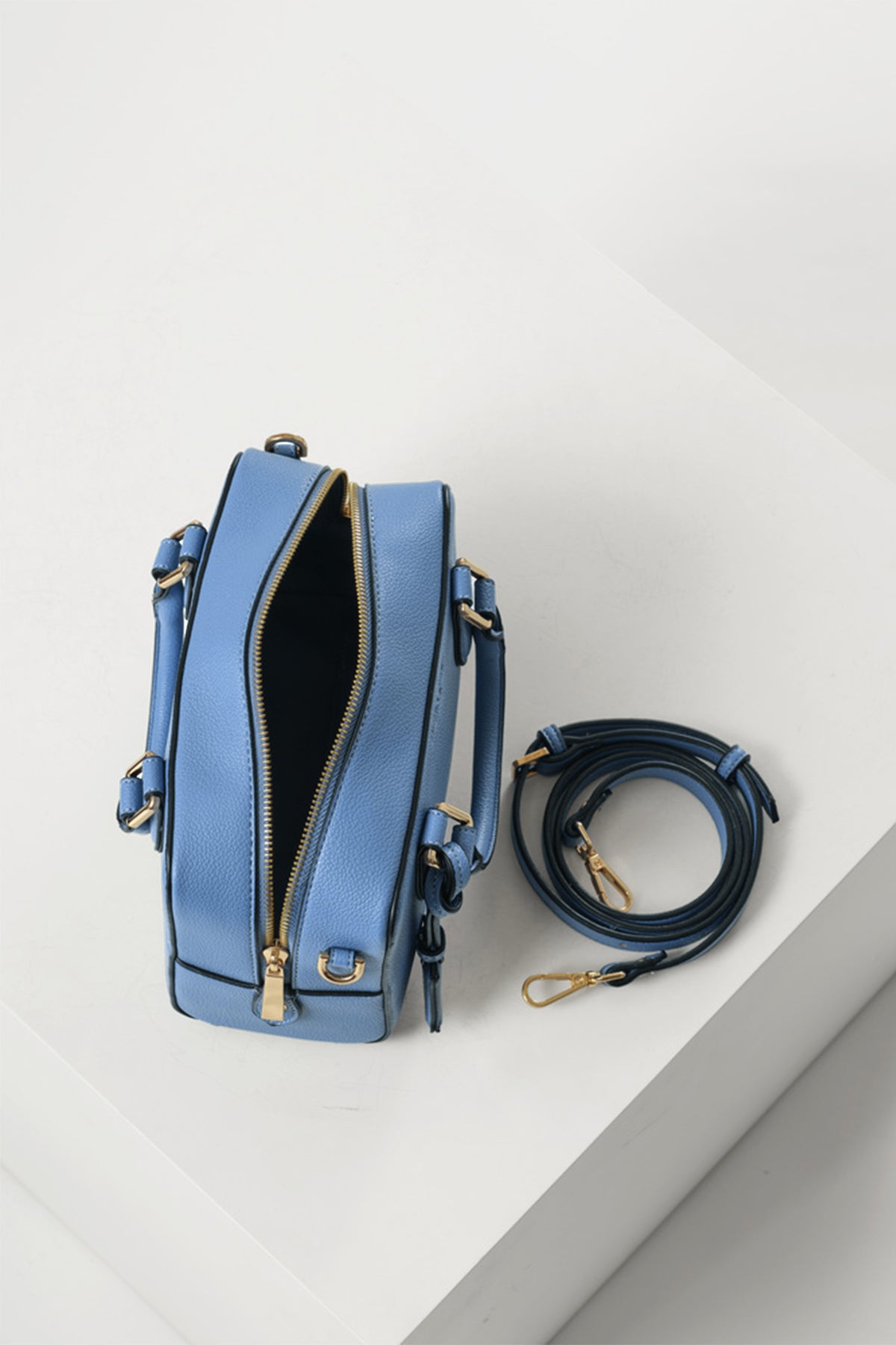 Lilian Cornflower Blue Barrel Crossbody