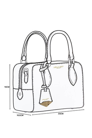 Lilian White Barrel Crossbody