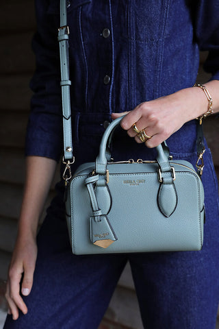 Lilian Spearmint Green Barrel Crossbody