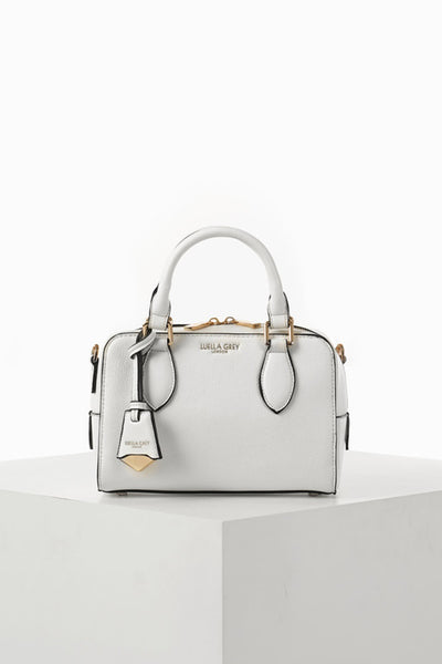 Lilian White Barrel Crossbody