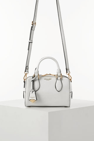 Lilian White Barrel Crossbody
