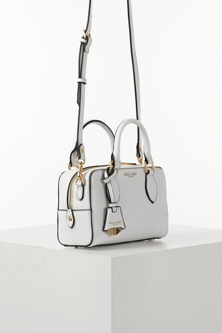 Lilian White Barrel Crossbody