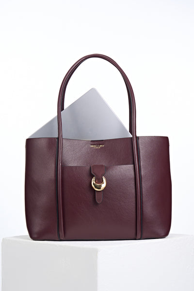 Lilibet Black Cherry Laptop Tote
