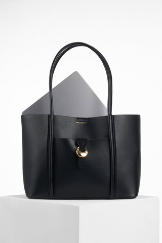 Lilibet Black Laptop Tote