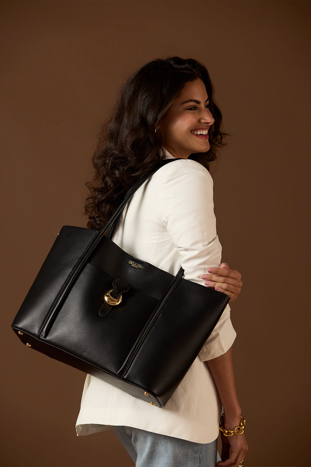 Lilibet Black Laptop Tote
