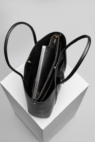 Lilibet Black Laptop Tote