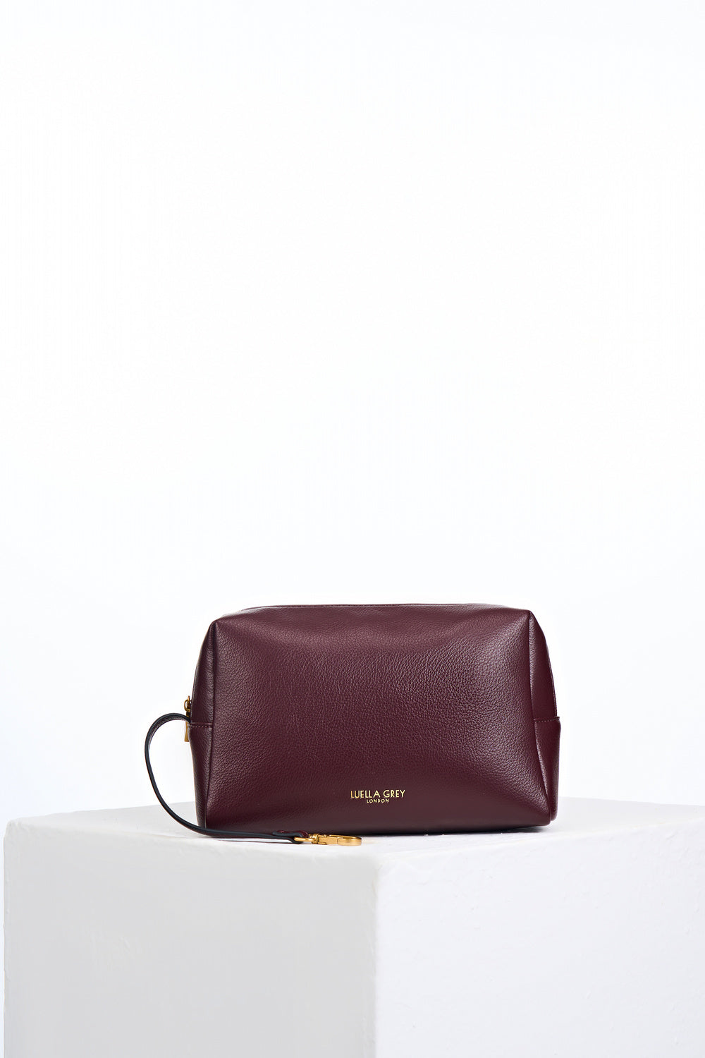 Lillie Black Cherry Whipstitch Tote