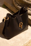 Lottie Black Hobo Tote