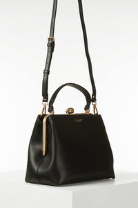 Louisa Black Framed Crossbody Tote