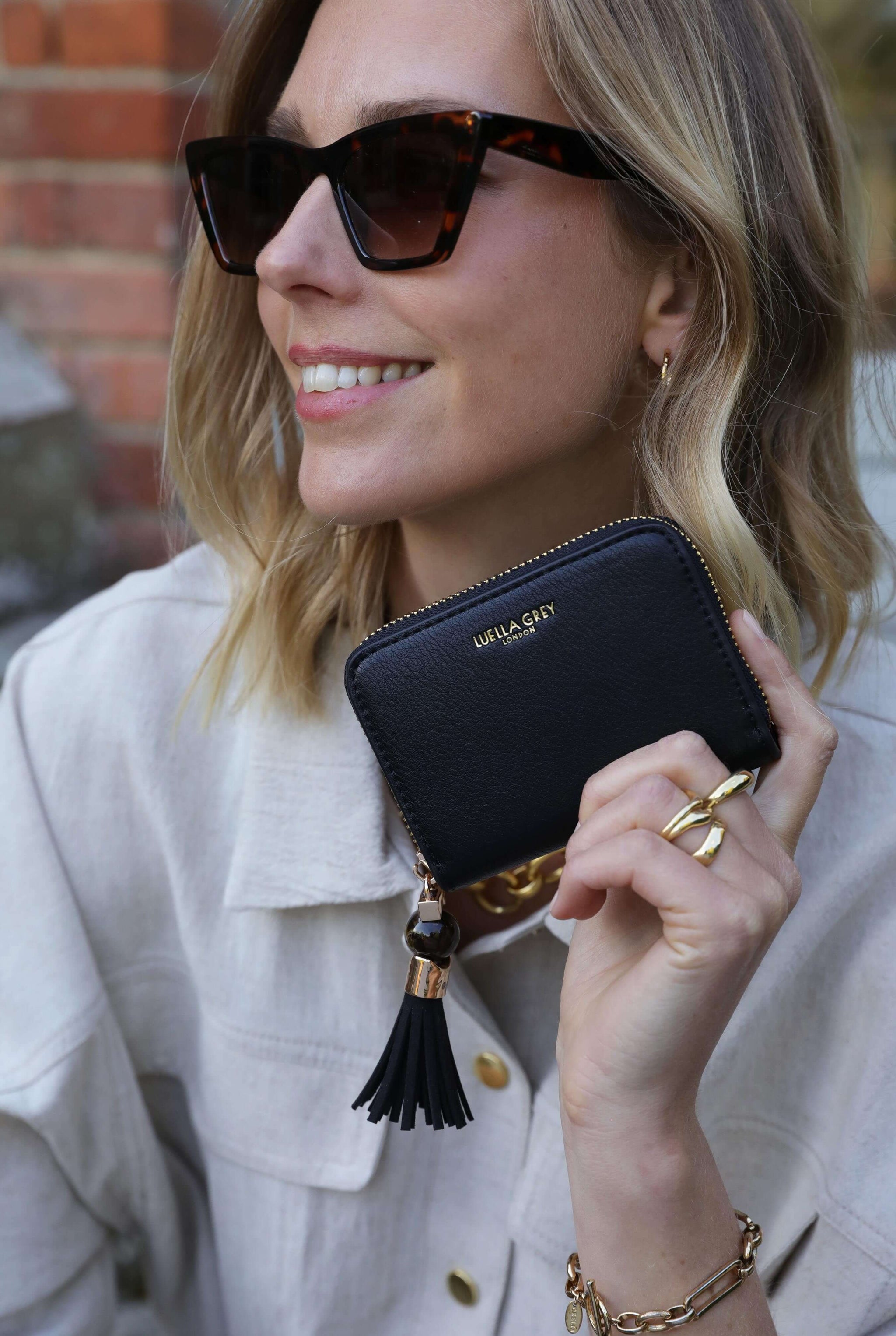 Maeve Black Small Tassel Purse