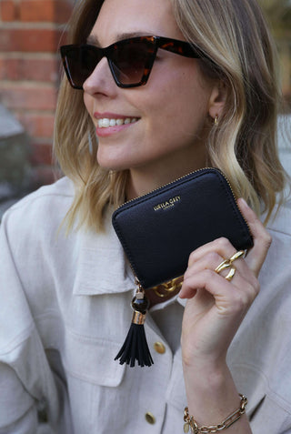 Maeve Black Small Tassel Purse