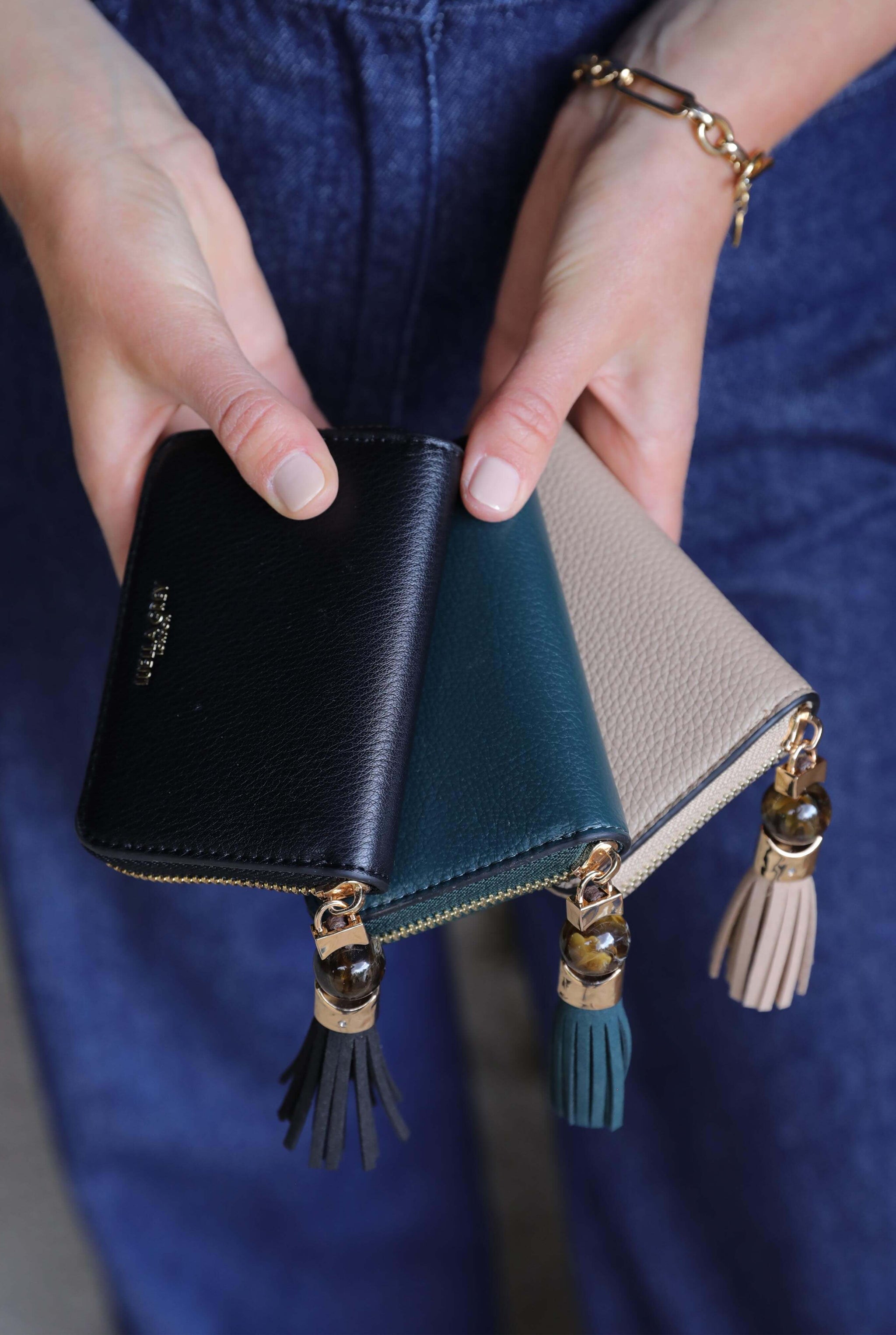 Maeve Black Small Tassel Purse