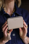 Maeve Mushroom Small Tassel Purse