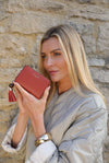 Maeve Paprika Small Tassel Purse