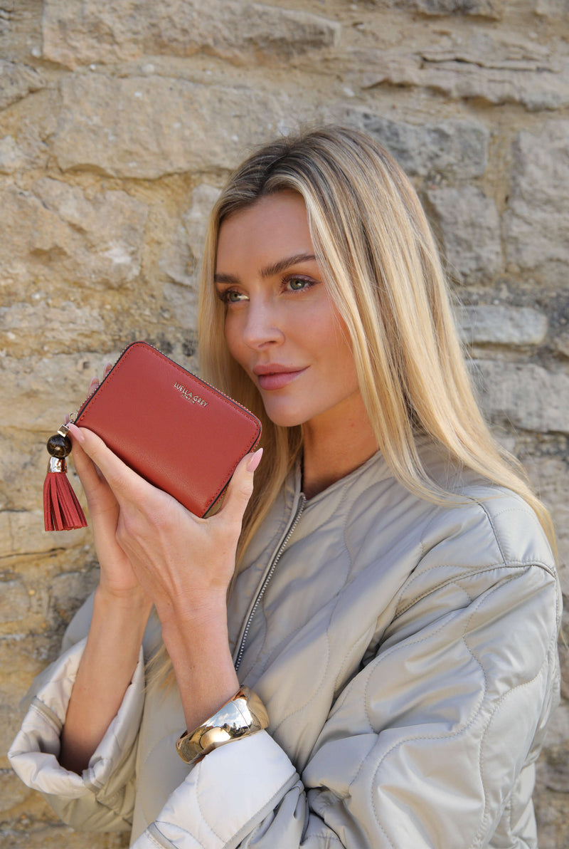 Maeve Paprika Small Tassel Purse