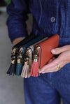 Maeve Paprika Small Tassel Purse