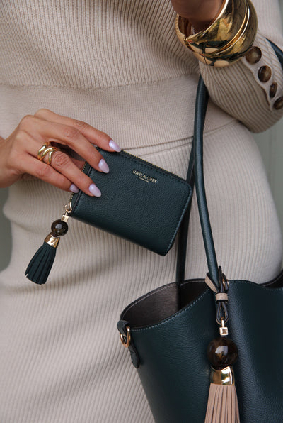 Maeve Peacock Small Tassel Purse