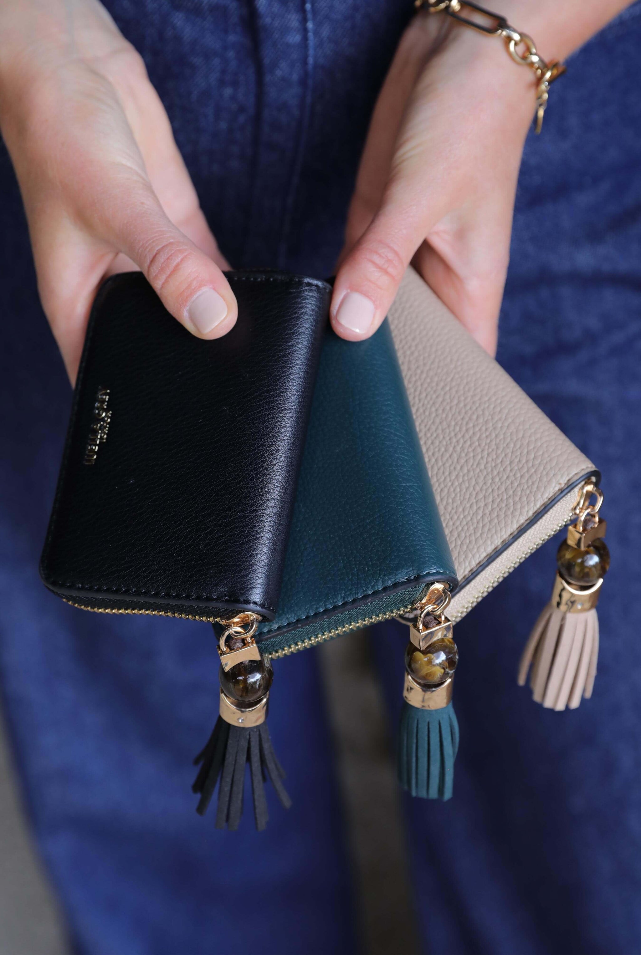 Maeve Peacock Small Tassel Purse