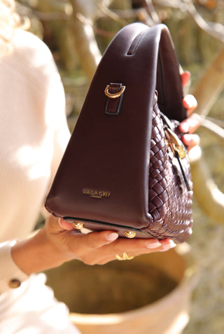 Maggie Cherry Weave Crossbody