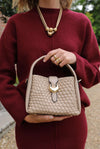 Maggie Mushroom Weave Crossbody