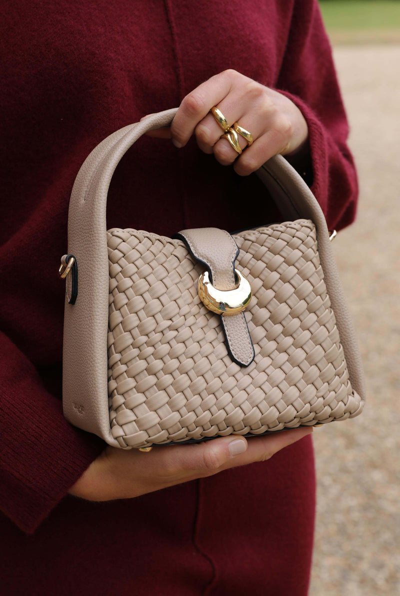 Maggie Mushroom Weave Crossbody