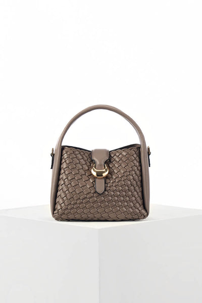 Maggie Peat Weave Crossbody