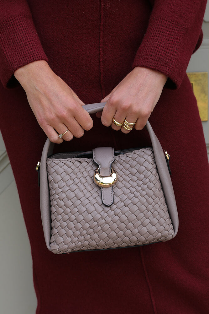 Maggie Peat Weave Crossbody