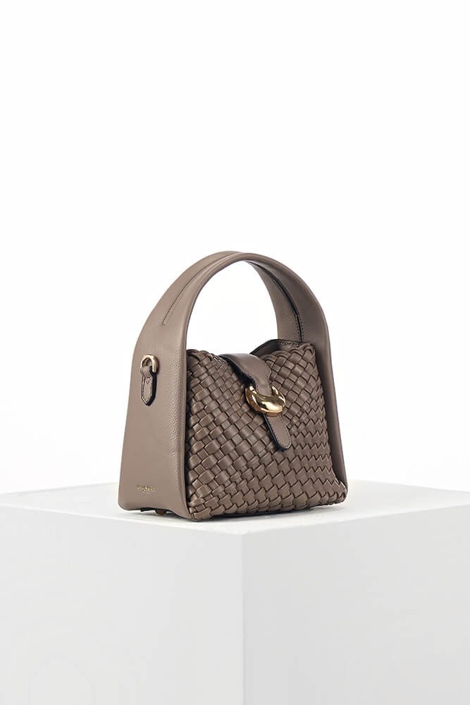 Maggie Peat Weave Crossbody