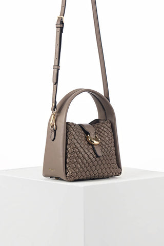 Maggie Peat Weave Crossbody