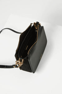 Margarita Black Zip Top Crossbody