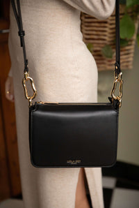 Margarita Black Zip Top Crossbody