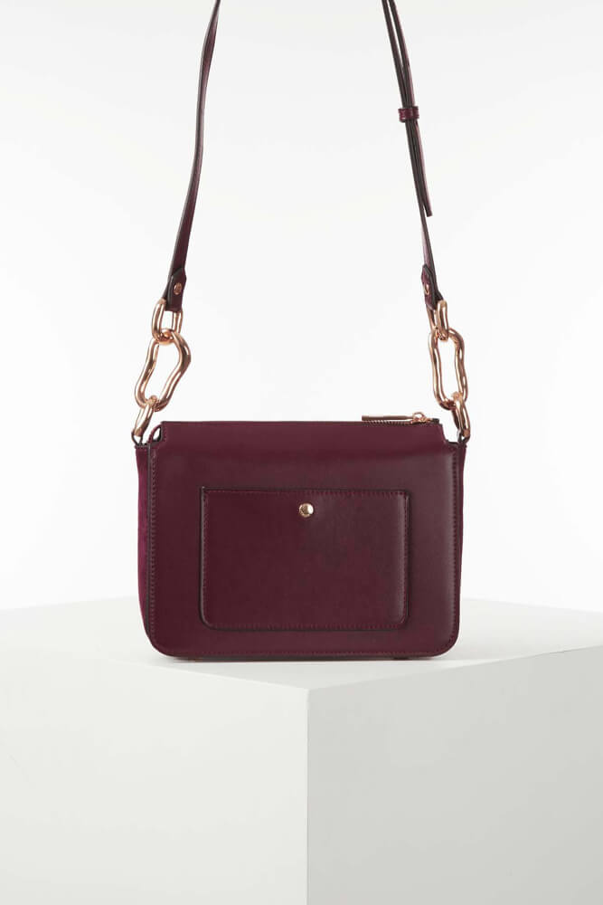 Margarita Plum Zip Top Crossbody