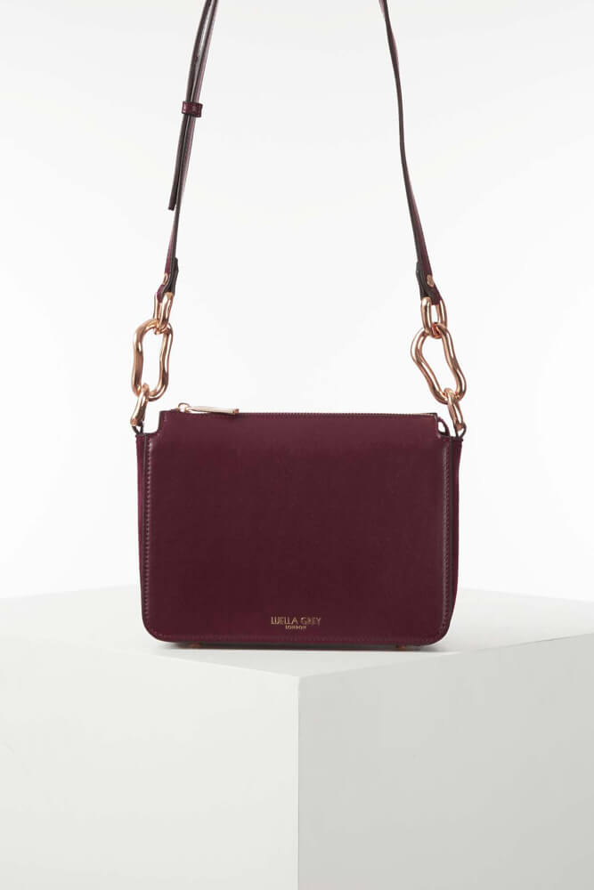 Margarita Plum Zip Top Crossbody