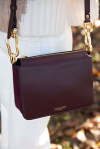 Margarita Plum Zip Top Crossbody