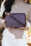 Margarita Plum Zip Top Crossbody