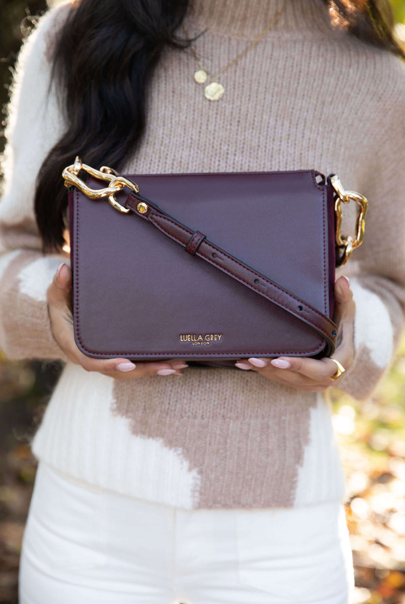 Margarita Plum Zip Top Crossbody