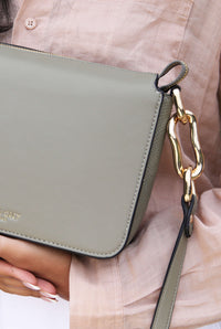 Margarita Sage Zip Top Crossbody