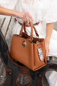 Margaux Camel Tote
