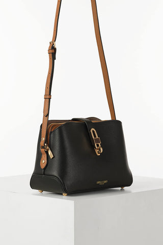 Margy Black Zip Top Crossbody