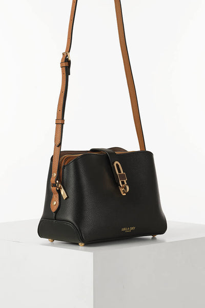 Margy Black Zip Top Crossbody