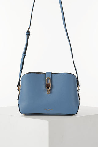 Margy Cornflower Blue Zip Top Crossbody
