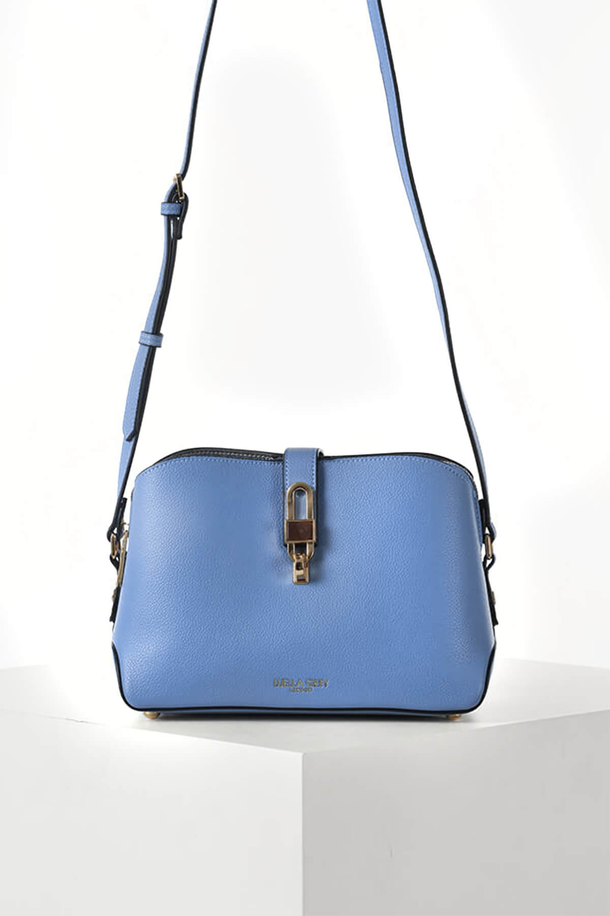 Margy Cornflower Blue Zip Top Crossbody