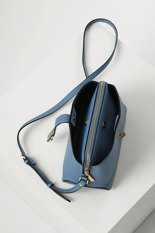 Margy Cornflower Blue Zip Top Crossbody