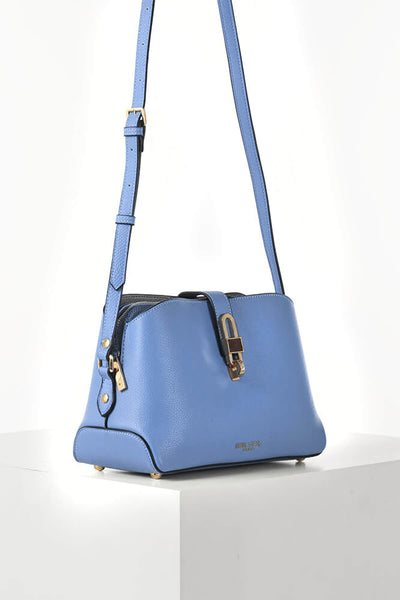 Margy Cornflower Blue Zip Top Crossbody