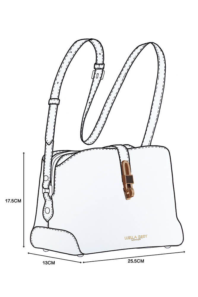 Margy Black Zip Top Crossbody