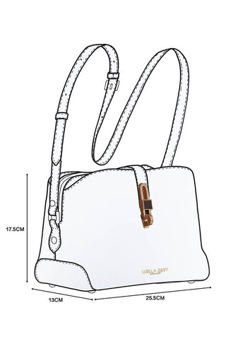 Margy Black Zip Top Crossbody