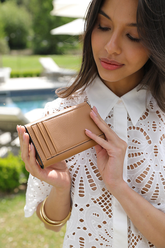 Marina Camel Medium Purse