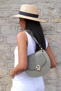 Mildred Sage Saddle Crossbody