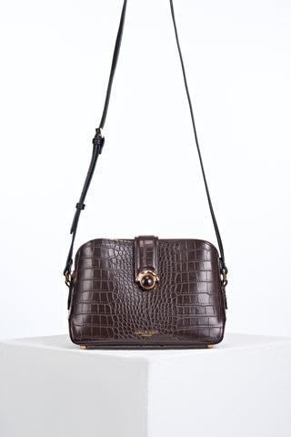Mills Chocolate Croc Crossbody