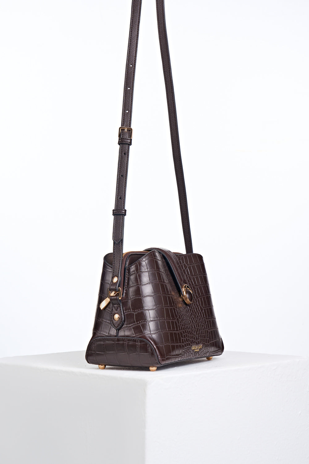 Mills Chocolate Croc Crossbody